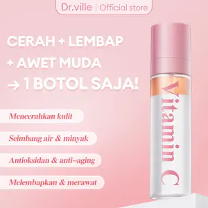 【HALAL&BPOM PB-UMKU】VitaminC glowing essence mencerahkan ampuh, alpha arbutin & niacinamide & collagen essence, toneup natural，Mencerahkan, melembapkan, dan menutrisi kulit， Diskon 50% & COD