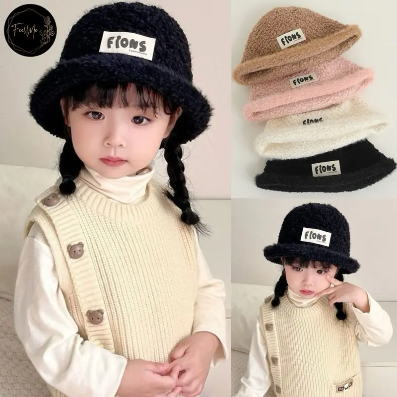 FeelMe KK-191 Topi Bulu Fur hats Anak Korea Musim dingin travelling Topi Kupluk anak 0