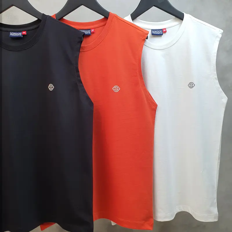 London Transit Singlet Pria Beast Mode Heavyweight Cotton 16s 4