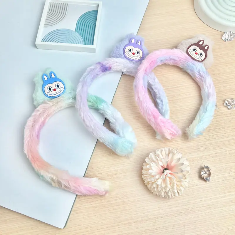 MJ - bando labubu rainbow premium kepala, bando viral labubu Headbands 3