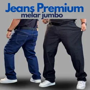 Jeans Melar Jumbo Premium Stretch Casual Nyaman Celana