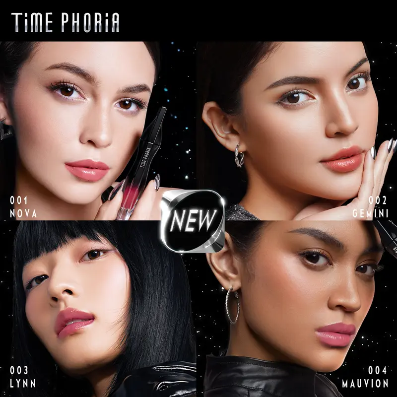 【HOT SALE 】TIME PHORIA - STELLAR DUST LIP STAIN 5ML  | Lipstick Lip Tint  Lip Gloss Lipcream Long Lasting Make Up Make Over Pigmented Matte Lip Cream 3