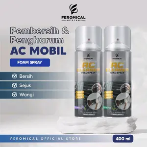 Feromical Pembersih AC mobil Foam Spray 400 ml - Pengharum Mobil AC Cleaner 1 pcs
