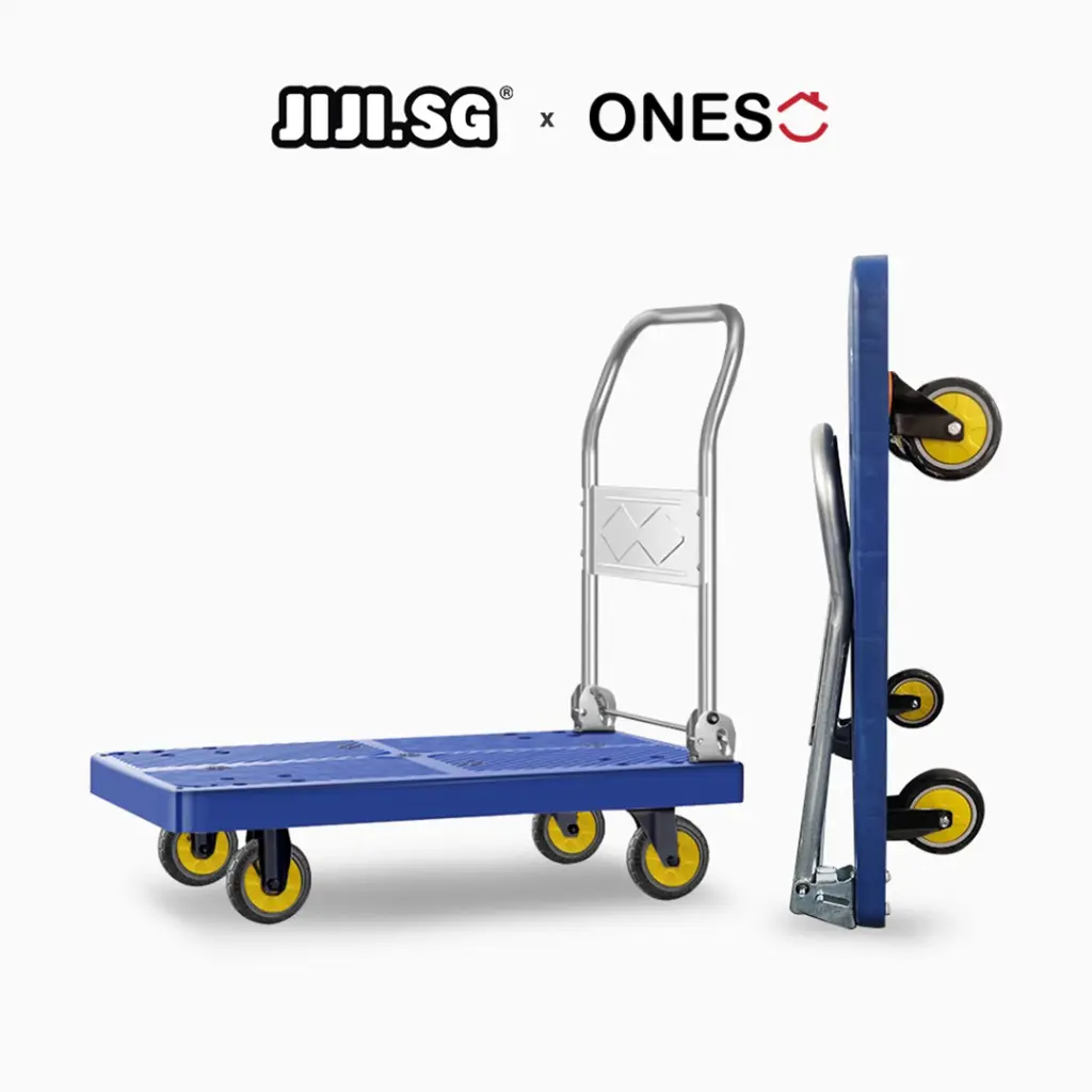 (JIJI.SG x ONES) AXEL Foldable Platform Trolley / Trollies / Heavy Duty / Warehouse / Foldable / 100-600kg