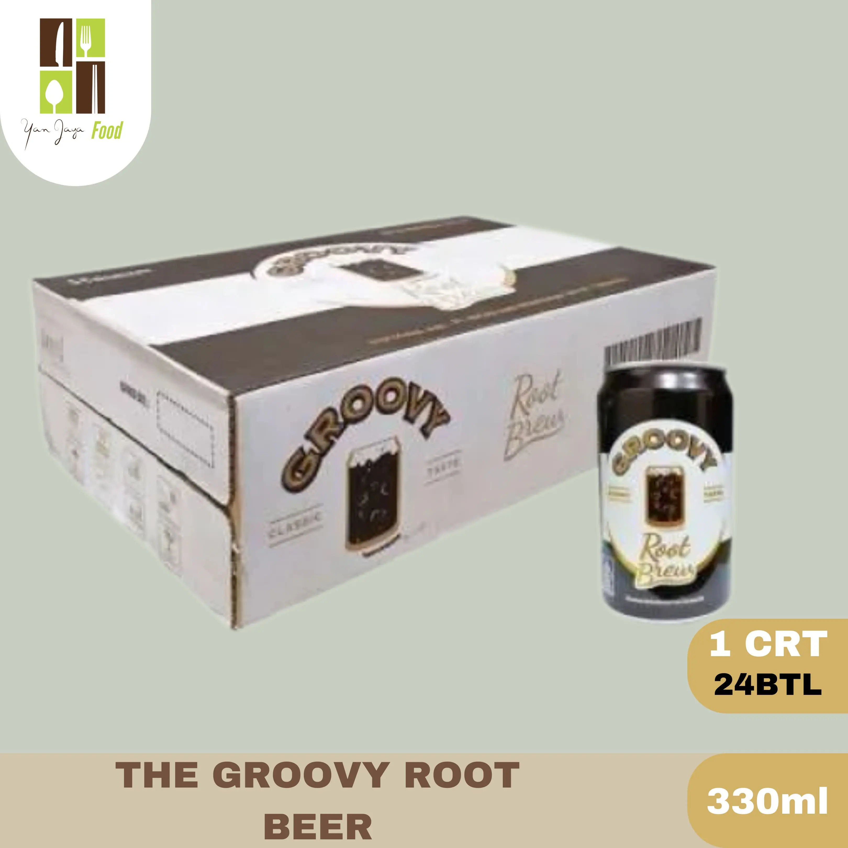 The Groovy Root Ber / The Groovy Root Beer/Zoda/Air Soda/330ML1CRT (24PCS)