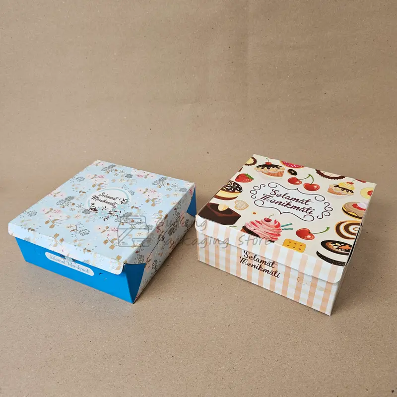 100 pcs / 20x20/ Box Nasi/ Dus Nasi / Kotak Nasi / 350 gr kotak nasi  7 bulanan 1