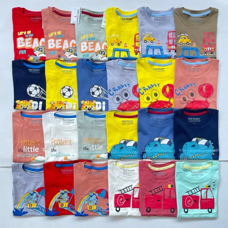 Paket hemat kaos anak cowok 4 pcs 1