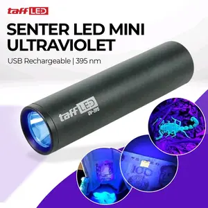 TaffLED Senter UV Pet Urine Detection Money Detector 395nm - UV-395