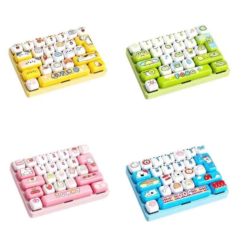 Bàn phím có đèn mini bé- Bàn phím có đèn, thiết kế đáng yêu, nhiều màu sắc, phù hợp cho người dùng yêu thích sự sáng tạo và độc đáo.