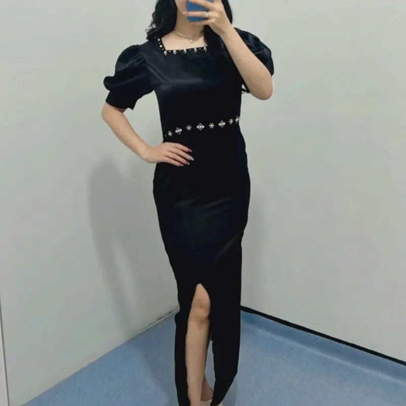 Dress Eca / Dress pesta (Real pick dan premium) Formal Wanita Kondangan Natal Gaun Mewah 0
