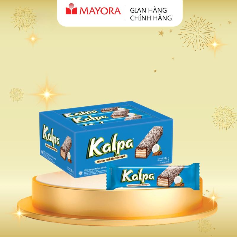  Bánh Kem Xốp Socola Phủ Dừa Kalpa Thái Lan 264g 