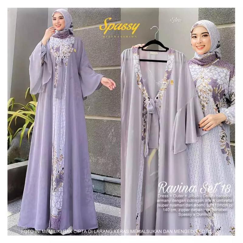 Ravina set  / Ravina set 2/ Ravina set 4 / Ravina 11 / Ravina set 12 / Ravina set 13 / Ravina set 15 / Ravina set 16 / gamis set hijab 7