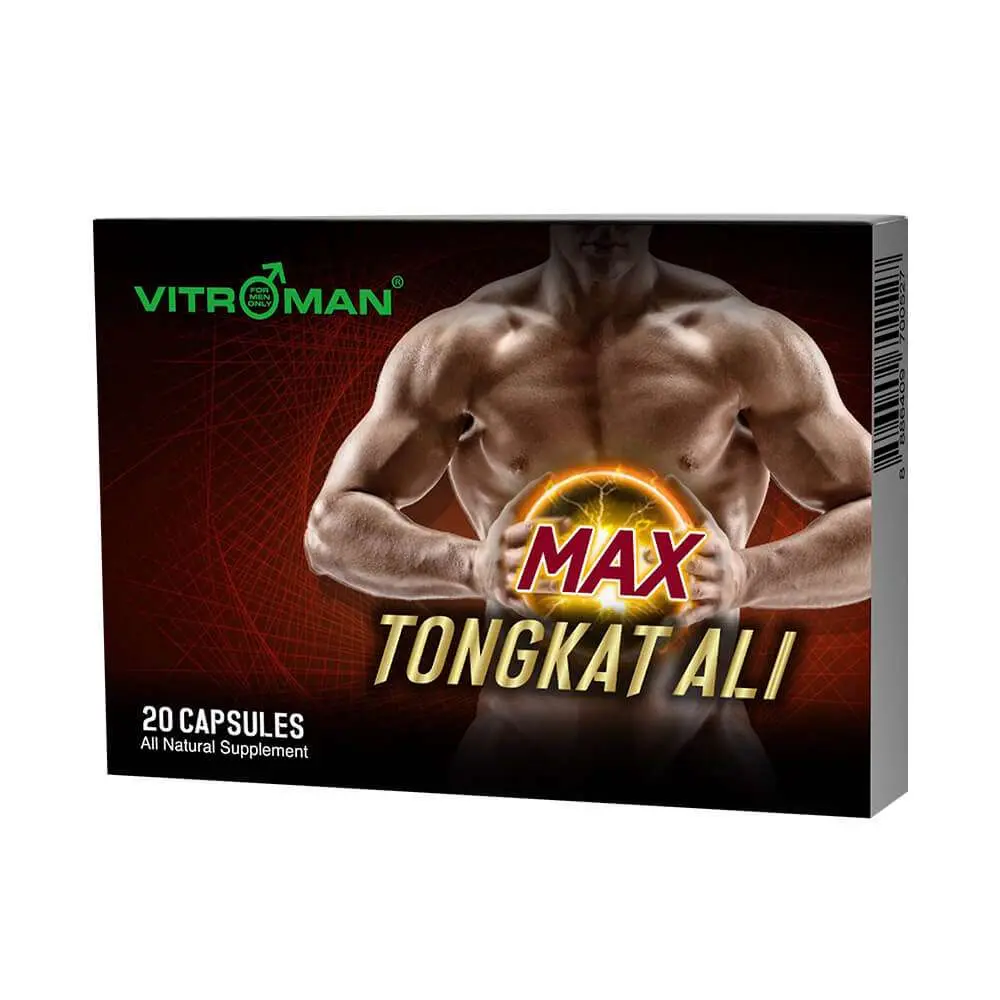 Vitroman Tongkat Ali Max - Energize Body, Improve Male testo performance, standardizing Eurycomanone