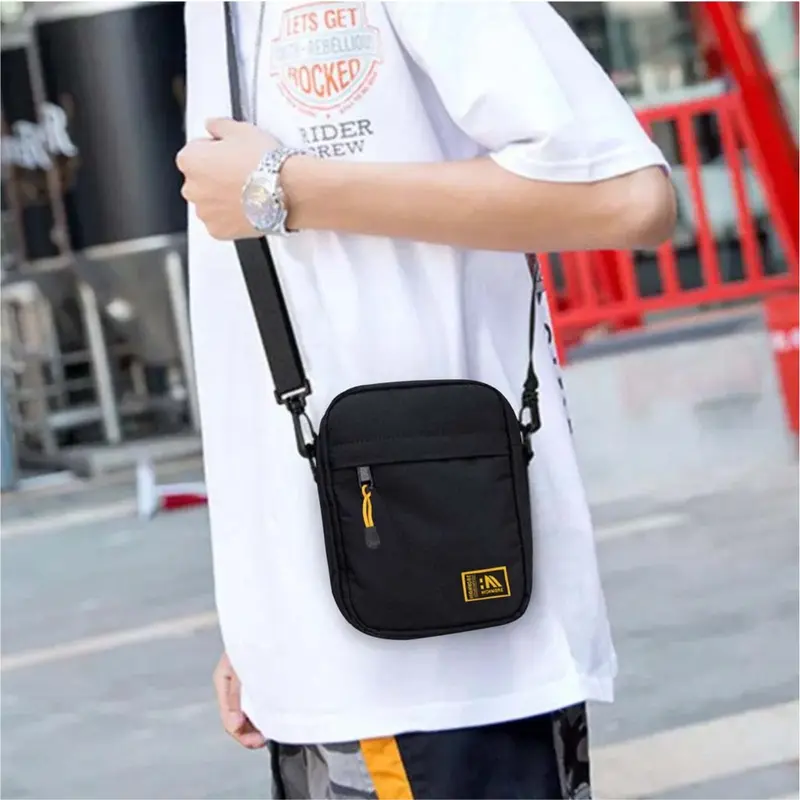 Paket Super Hemat Selempang HIGHMORE Slingbag BUY 1 GET 3 Selempang Waistbag Dompet - Bundling HM Pria Cowok 4