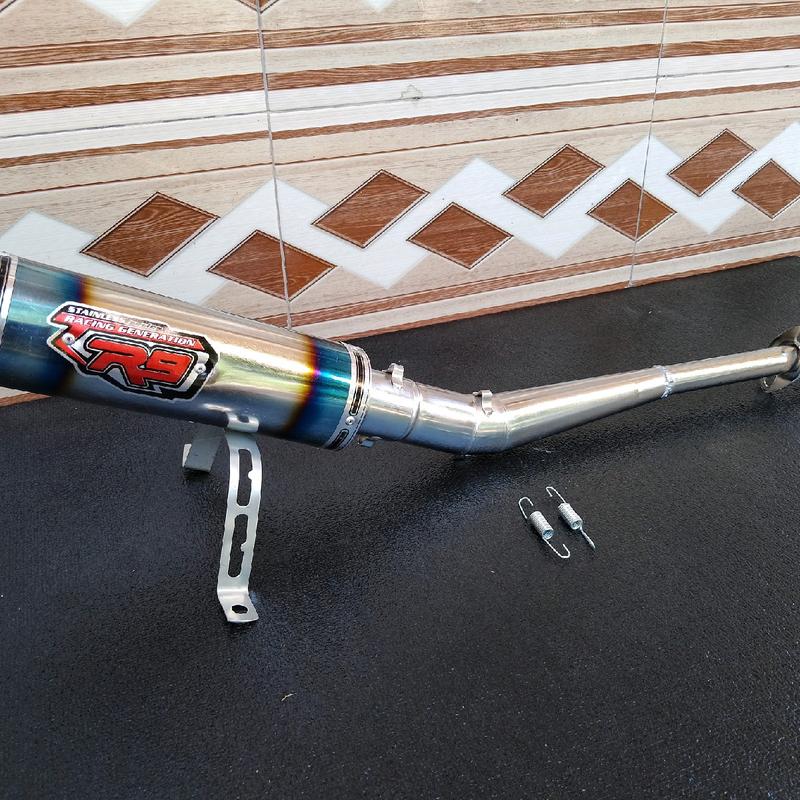 Knalpot Racing R9 Matic Beat pop Beat fi Beat karbu Vario CBS Vario 110 Vario 125 Vario 150 Mio M3 Mio Z Mio sporty Mio J Fino 115 Fino 125 Motorcycle 3