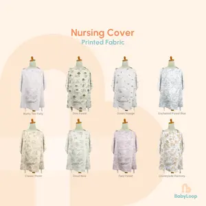 Apron Menyusui - Nursing Cover Printed Fabric - Baby Loop
