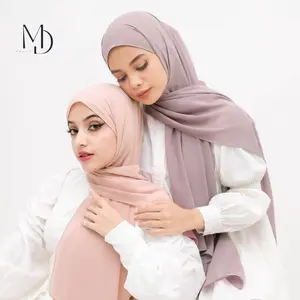 Pashmina Ceruty Babydoll Premium Polos Hijab Syal Pashmina Ceruty Kerudung Jilbab Muslim