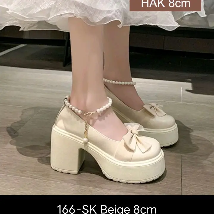 FD Marry Jane Shoes wanita sepatu korean style cewek casual 3