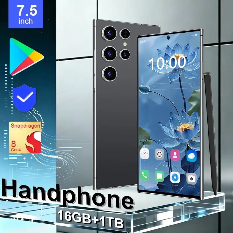 Garanis Resmi Galaxy S-24 Ultra Ponsel 8000mAh Fast Charge 4G/5G 16GB+1TB HP Android 14.0 Gaming