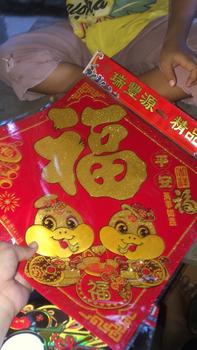 Product Review of [READY] Tempelan Imlek Ular 2025 Fu Hiasan Dinding Wallsticker Segi 3D Shio Ular Dekorasi Pintu Sticker Fuk Snake Gantungan Stiker Sincia from C**🐼 0