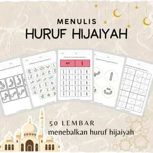 LEMBAR MENEBALKAN HURUF HIJAIYAH untuk anak-anak