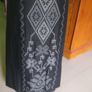 Sarung Tenun Wadimor Polos Warna Tumpal Kembang sarung kembaran oleh oleh haji santri ( TUMPAL RANDOM ) Muslim Dewasa Kain - RC