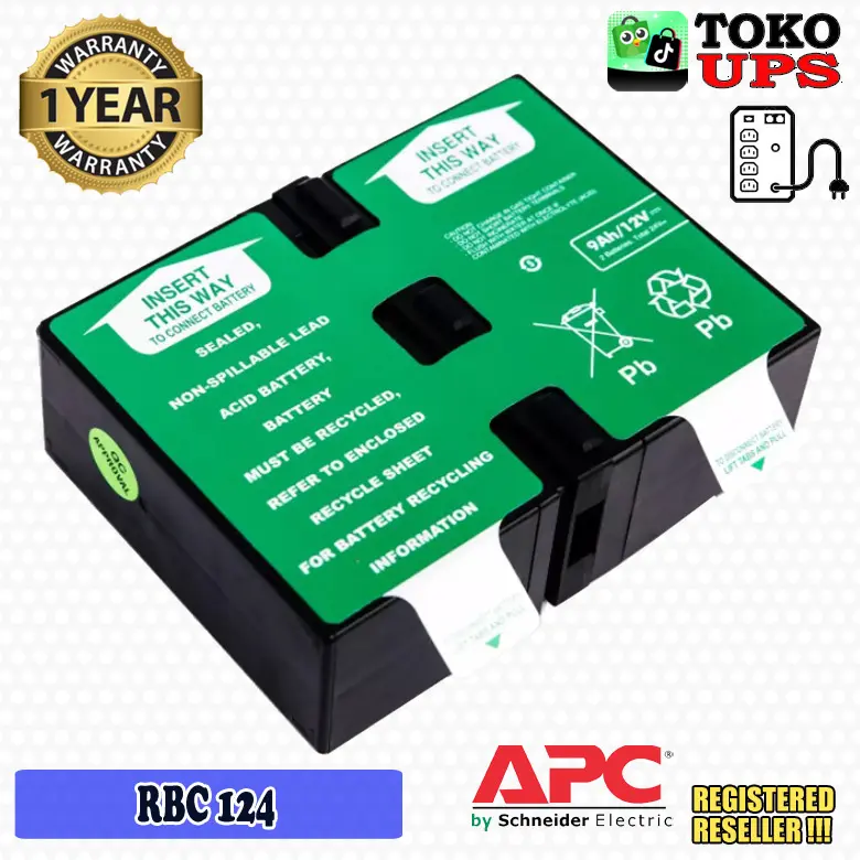 APC RBC124 RBC 124 Battery Replacement APC BR1200Gi BR1500Gi