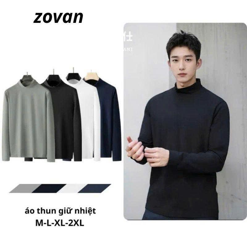 Mã 01 Combo 3 Áo thun dài tay giữ nhiệt lót nỉ cổ cao Nam