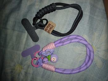 Product Review of British Style Contrast Color Weave Cotton String Mobile Phone Lanyard Short Portable Pendant Drop-Resistant Non-Slip Wrist Mobile Phone Charm Women Accessory Smartphone from ʜ**🧿 0