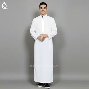 Jubah turki pria dewasa - koko dewasa - baju gamis dewasa model polos terbaru Hitam Katun