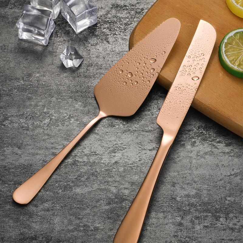 Product Introduction of 2pcs/set Stainless Steel Cake Cutter Pizza Shovel Set 50