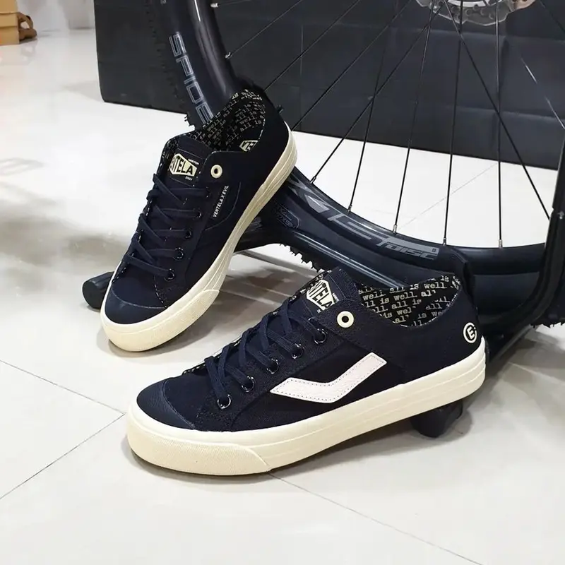 Sepatu Ventela Evil x Papa Gading Full Black Pria Wanita Sneakers - Casual, Shoes 2