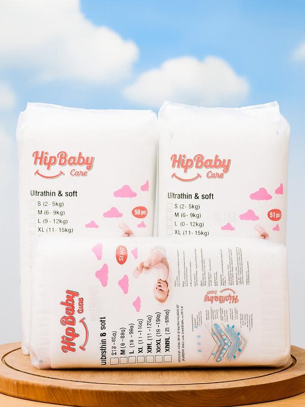  Combo 150 Tã Bỉm 3 bịch  Hip Baby Care phiên bản nâng cấp đủ size cho bé yêu của bạn Voi 