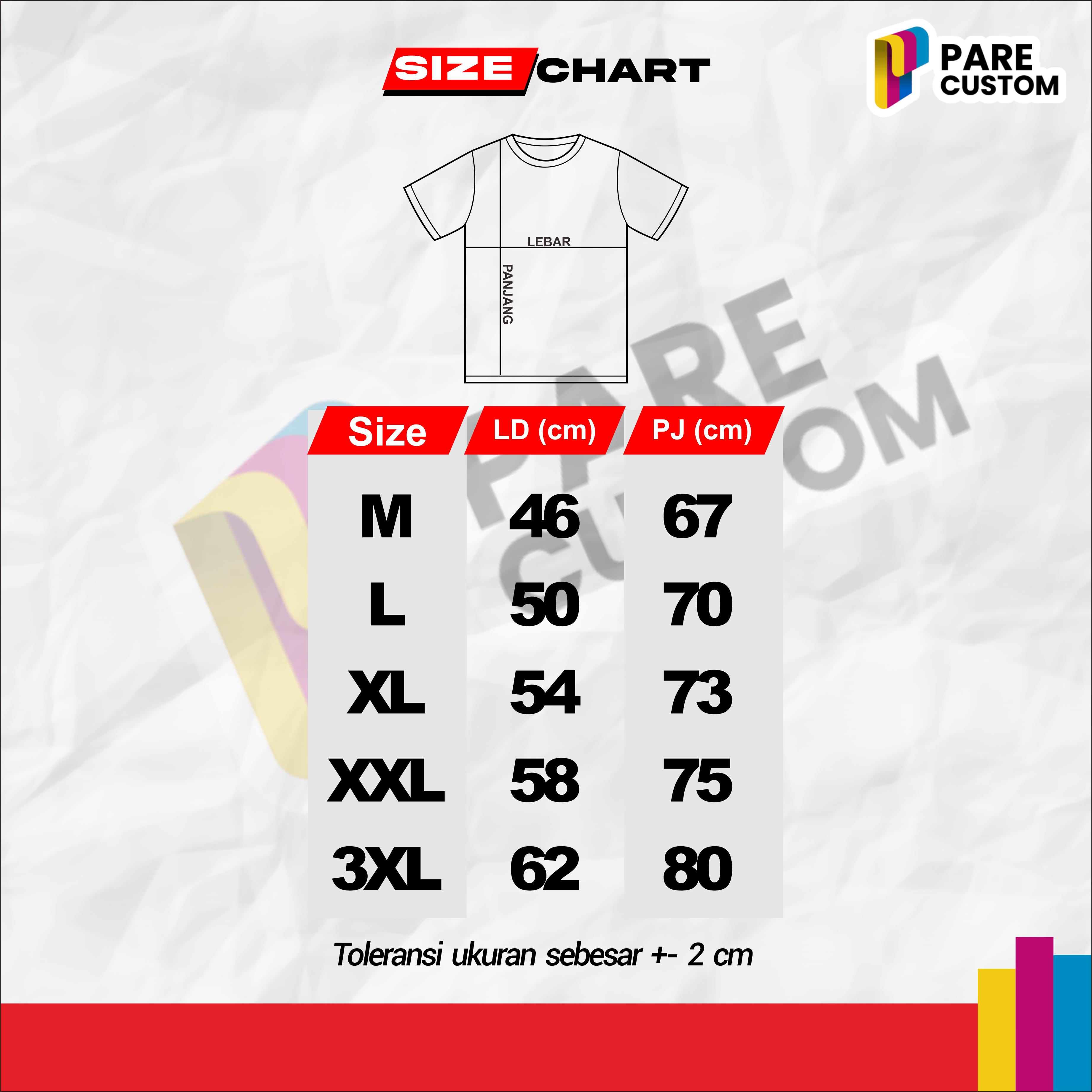 Pare Custom - Jersey Custom Satuan Desain Suka - Suka