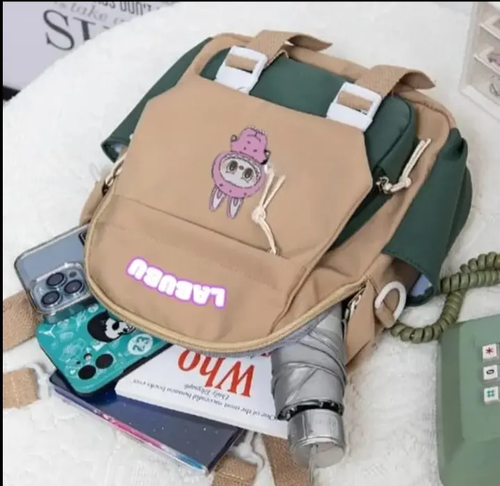 Ransel kartun labubu/ransel anak boneka labubu/Tas ransel mini labubu/ransel lucu labubu Aksesoris Motif 6