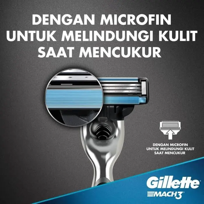 Gillette Pisau Cukur Mach 3 Fresh dan Gillette Shaving Foam Lemon Lime 175gr 1