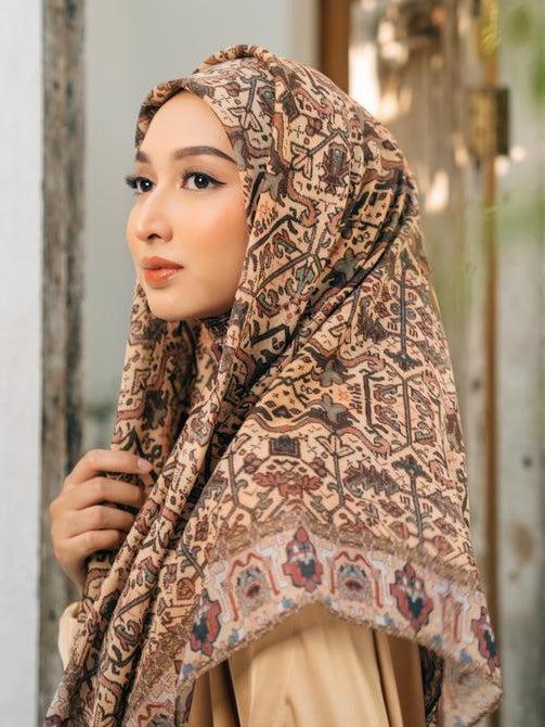 Pelangi Asmara Saffron Scarf 1