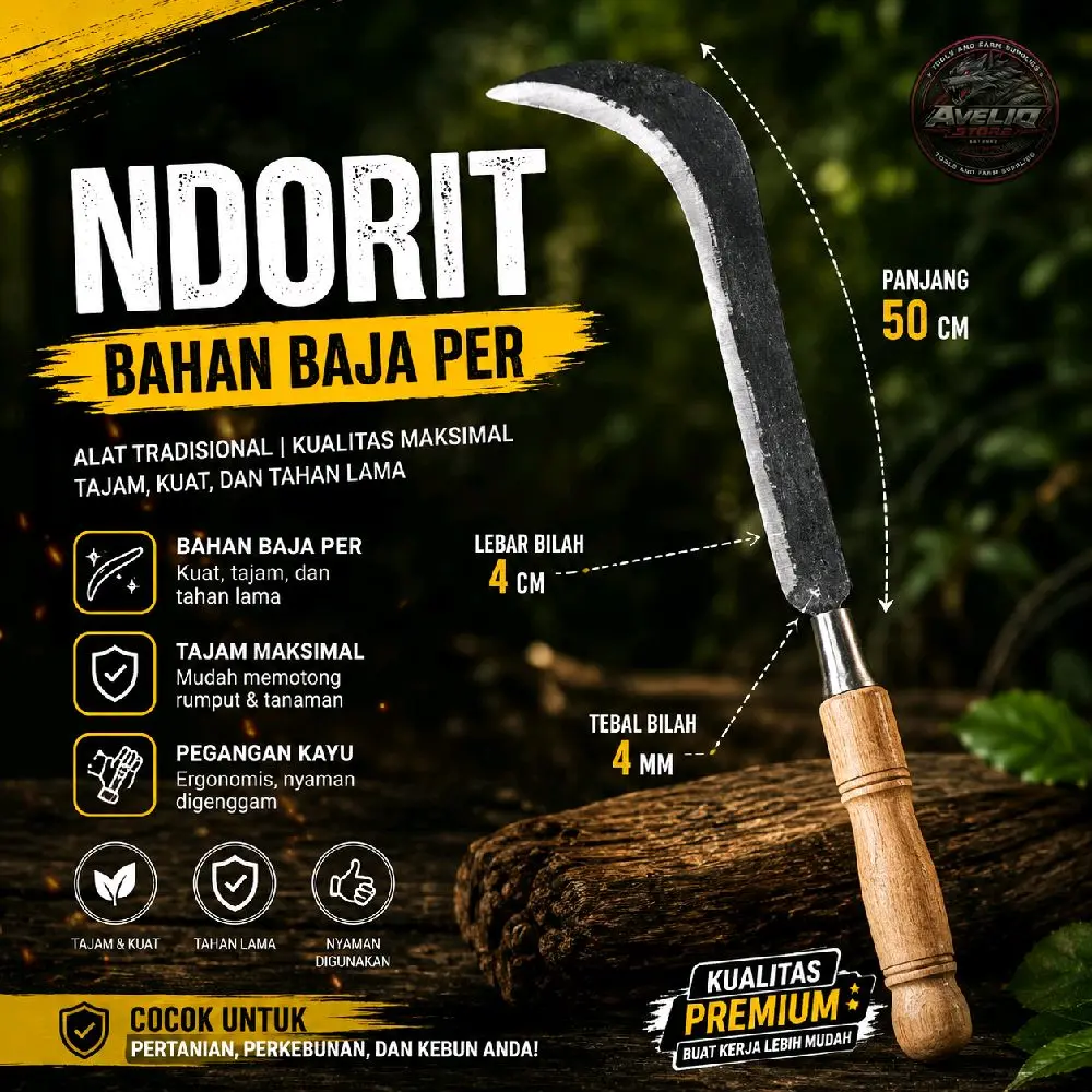 NDORIT BAHAN BAJA PER panjanh 50cm