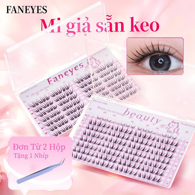 【92K/3hộp】【Mua 2 hộp tặng kèm nhíp】FANEYES Mi giả sẵn keo Dung lượng lớn 40 mẫu đa dạng lựa chọn, chống nướcsiêu dính siêu dễ dán không cần tẩy trang dán siêu nhanh cho người lười thần khí tạo mắt to