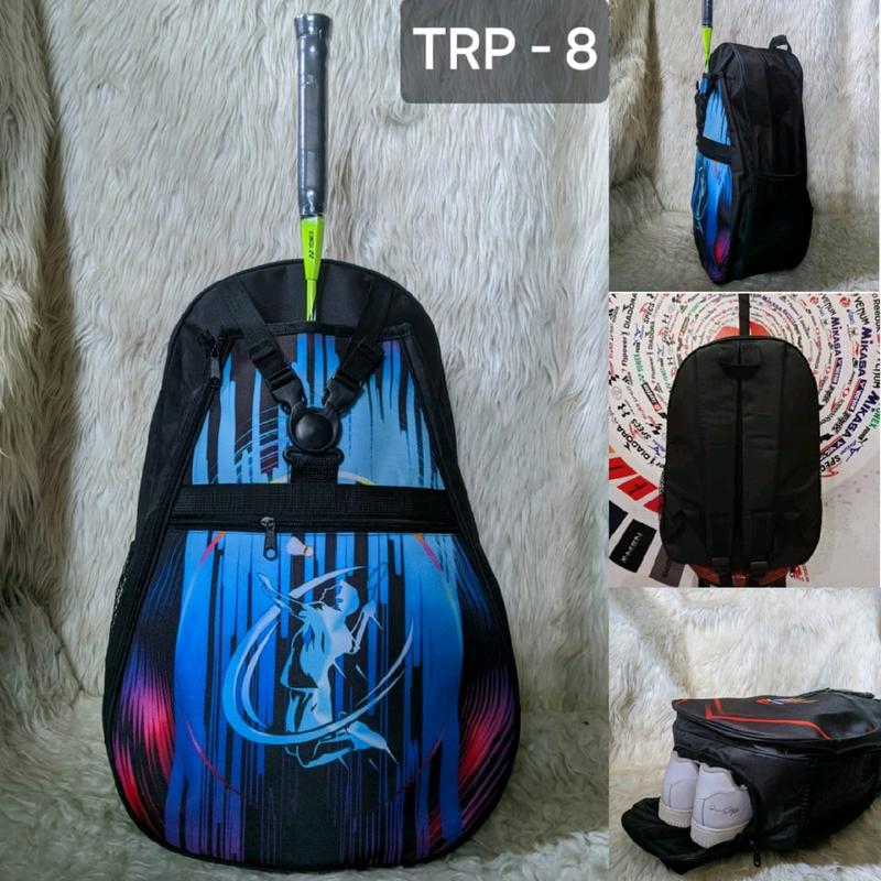 Tas Olahraga Ransel Bulutangkis Dilengkapi Tempat Raket dan Sepatu 1