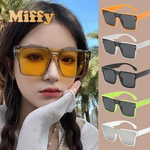 Miffy - Kacamata Hitam Kotak Unisex Sunglasses Anti Uv Gaya Oversized Trendy Style