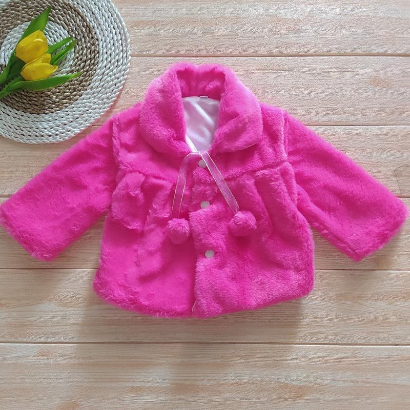 Product Introduction of Jaket Bayi Bulu Lembut Perempuan Usia 3-6  Bulan - Bahan Berkualitas, Lembut, dan Hangat model korea 0–6 2