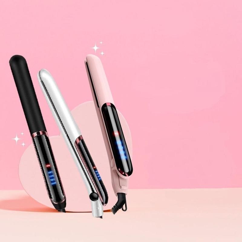 Máy ép duỗi tóc, là tóc, uốn xoăn tóc, Tạo Lượn Sóng - Máy làm tóc 3 trong 1,giúp kẹp thẳng tóc tránh hư tổn