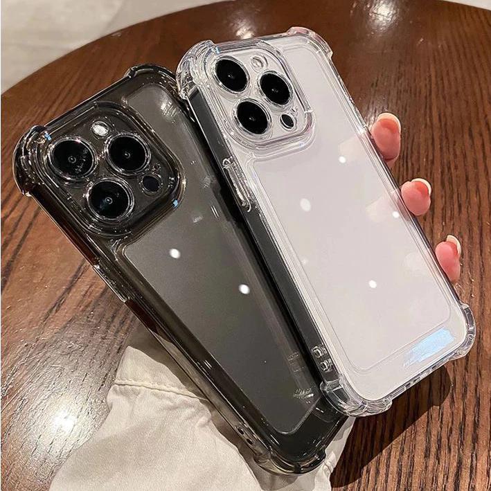 Ốp Lưng iPhone TPU Silicon Mềm 4 Góc Cao Cấp, Chống Sốc, Bảo Vệ Camera 2 Màu Basic Đơn Giản Phù Hợp Với Mọi Lứa Tuổi Đa Dạng Các Mẫu Máy Từ 11/12/13/14/15/16/pro/plus/promax PK026