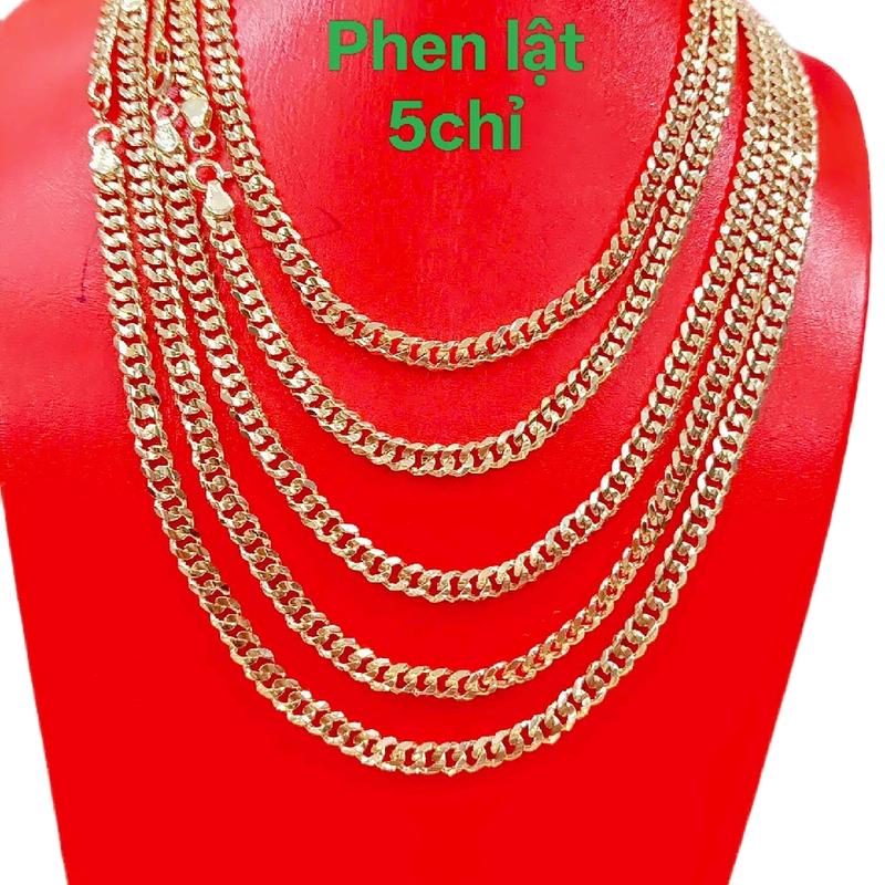 Dây Chuyền Phen Lật 5 Chỉ Chất Liệu Đồng Hội Trang Sức Thời Trang Cho Nam & Nữ Sang Trọng Và Đa Dụng