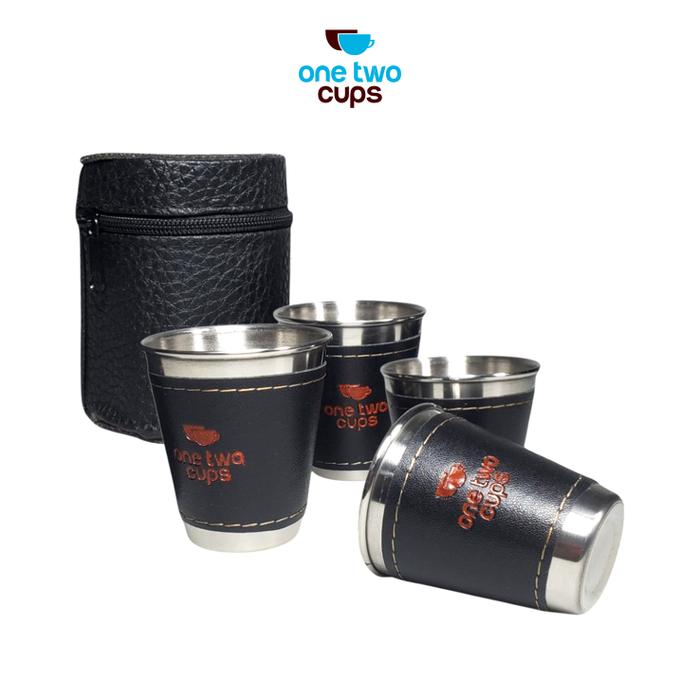 Gambar One Two Cups Set Gelas Camping Stainless Steel Travel Mug 70ml 4 PCS - MCY-66 dari One Two Cups Official Store Kota Administrasi Jakarta Barat Tokopedia