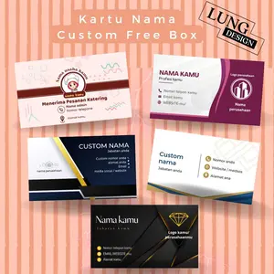 ISI 100pcs Kartu Nama aesthetic | Kartu Nama Cust0m Premium | Kartu Nama - Name Card