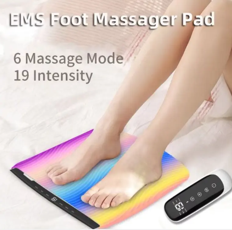 EMS Foot Massager,Foot Massage Machine, Electronic Muscle Stimulatior for Promoting Blood Circulation