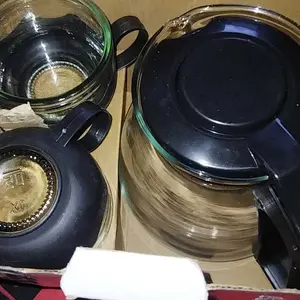 Teapot Set Teh 5 dalam 1 Kaca Matahari Tempat Teh atau Kopi dengan Desain Elegan dan Fungsi Multifungsi Tea Bahan Kaca Matahari Cocok untuk Teh dan Kopi