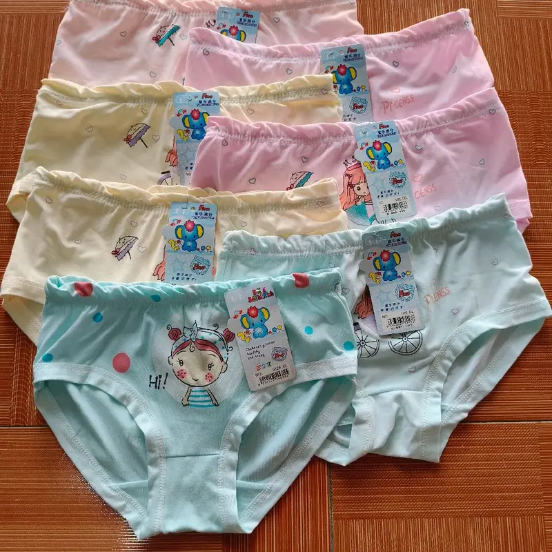 Set 5-10 quần trẻ em (chéo+đùi) chất liệu cotton mềm mại, co giãn. Quần lót bé gái. 7